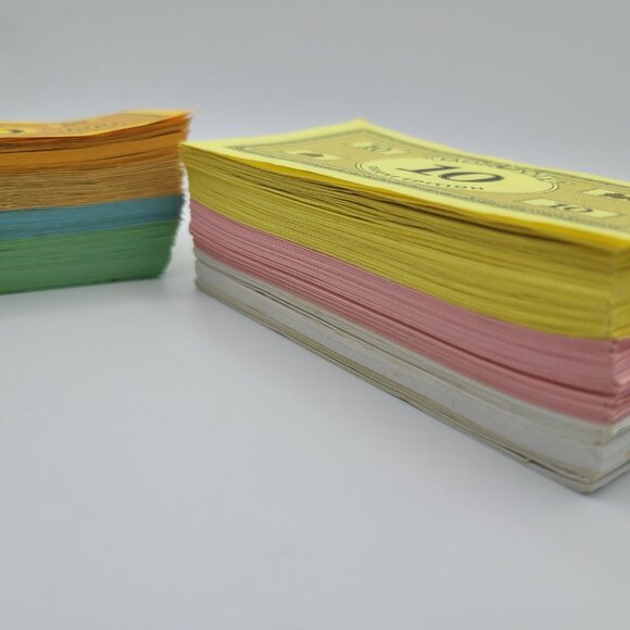 Monopoly Deluxe Edition Replacement Money Dollars 1995 Vintage Craft Scrapbook - Picture 4 of 9